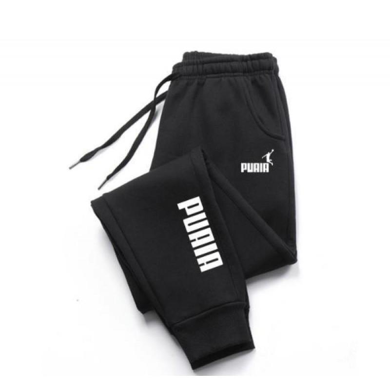 Mens Fleece Sweatpants Winter Casual Joggers Unisex Streetwear Loose Long Pants