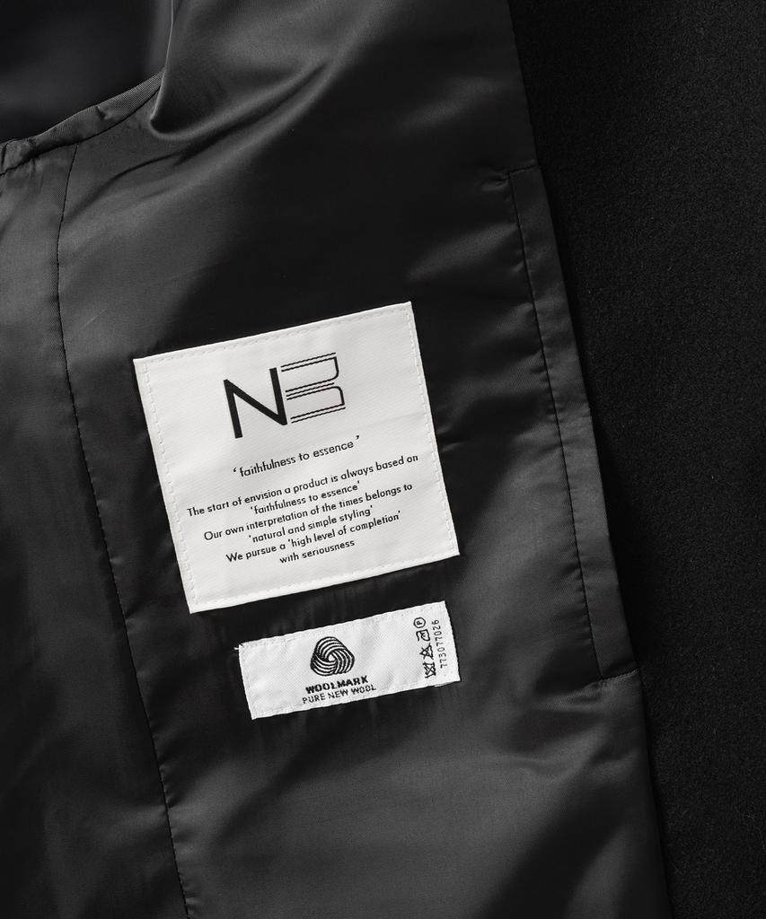 NONBLANK [Set Up] Wool Flannel Loose Fit Set-Up_Black
