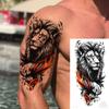 1 Sheet Snake Fox Tiger Skull Demon Temporary Tattoos For Men Adults Women Arm Forearm Fake Tattoo Sticker Sleeve Water Transfer