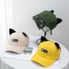 Fashionable Korean Style Aviator Glasses Cap With Cute Cat Ears Double-sided Wear Baseball Hat