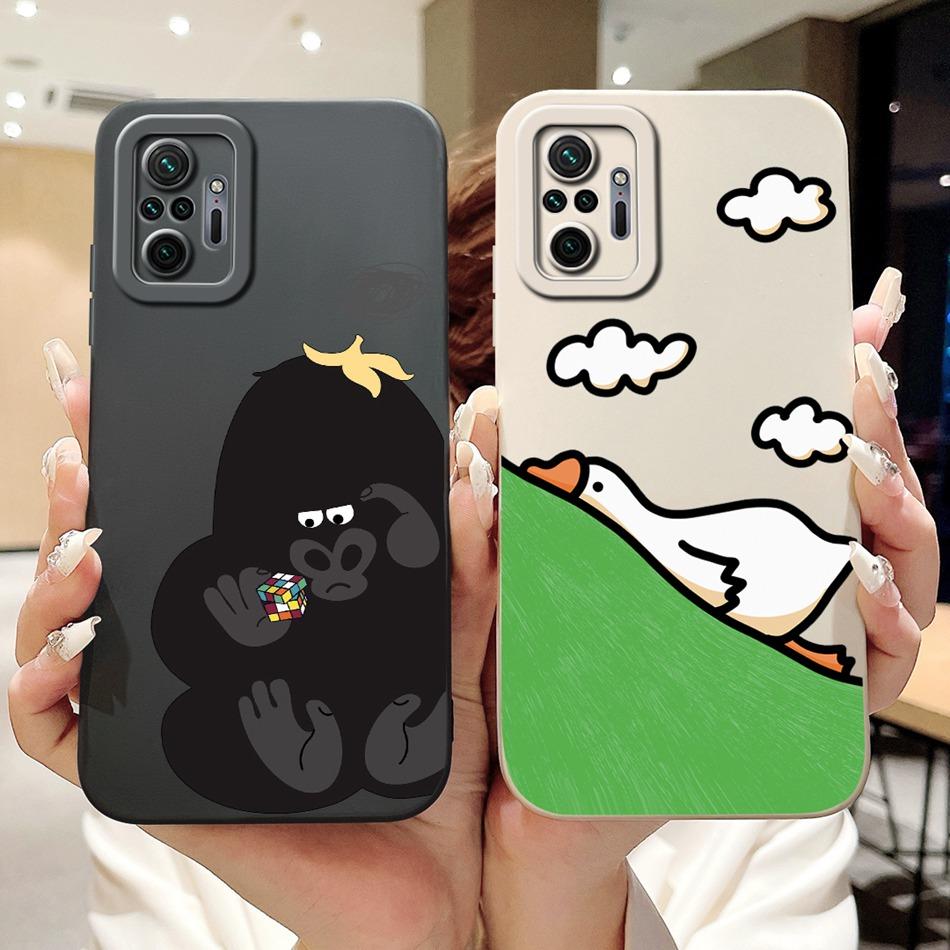 For Xiaomi Redmi Note 10 Pro Cute Panda Rabbit Cartoon Soft Silicone Case For Redmi Note 10 Pro 4G Shockproof Phone Cases