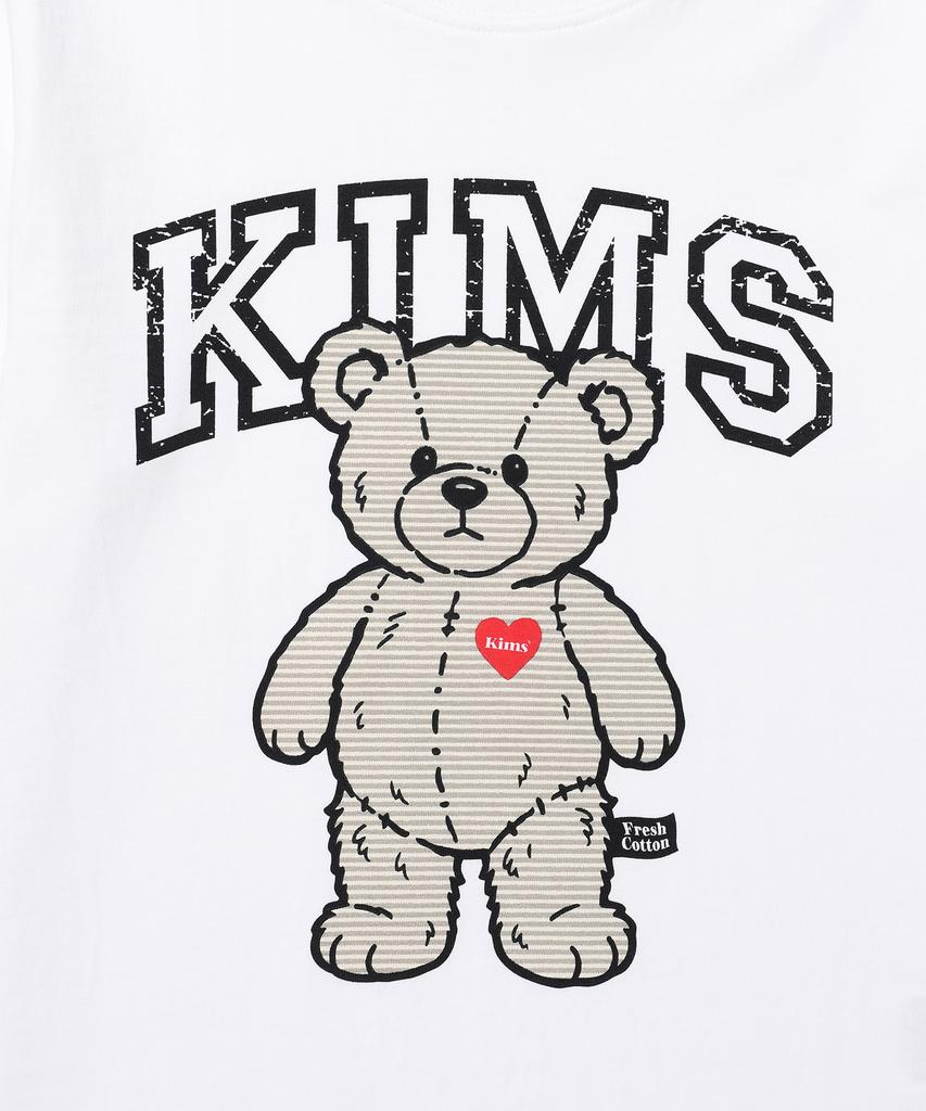 Kimseupeulesikoteunmakes Goofy Little Bear T-Shirt Gray