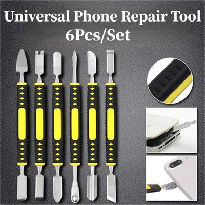 Metall-Brecheisen, 6-teiliges Set, Universal-Handy-Reparatur-Werkzeug-Set, Hebel-Eröffnungswerkzeug, Metall-Zerlegungs-Brecheisen-Set, elektronisches Reparaturwerkzeug