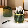 Rotating Dust-Proof Cosmetic Organizer: Makeup Brush Holder, Lipstick & Eyeshadow Rack, Pen Holder