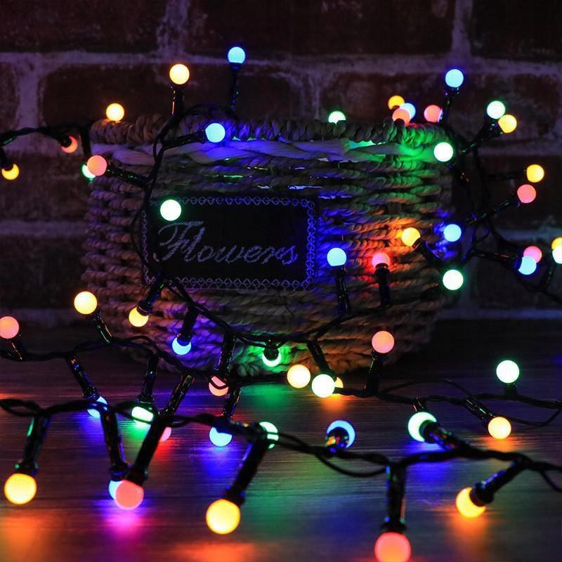 Christmas Tree Lights Outdoor Garden 250 Led 5M Colorful Decorative Balls