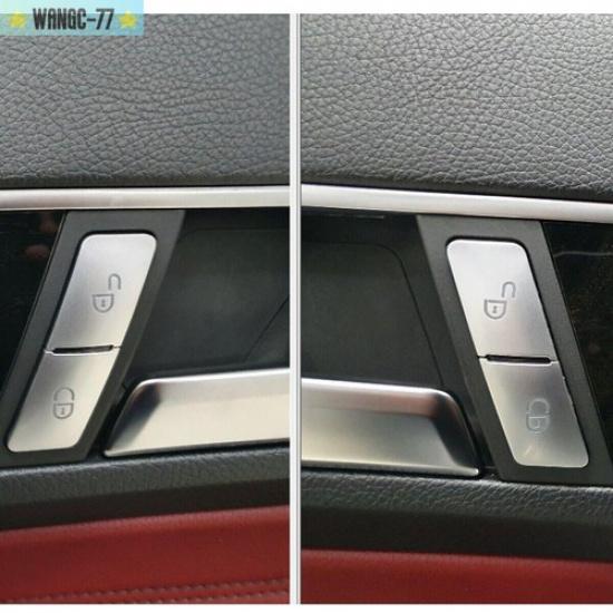 Left+Right Door Lock Unlock Switch Button Cover Trim For Mercedes-Benz W212 W204