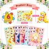6 Sheets DIY Puzzle Stickers Princess Mermaid Face Changing Fun Jigsaw Assembly Stickers Kids Toys Birthday Gifts for Girls
