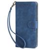 For Itel P55+ P663LN Case RFID Blocking Leather Purse Phone Cover with Wrist Strap