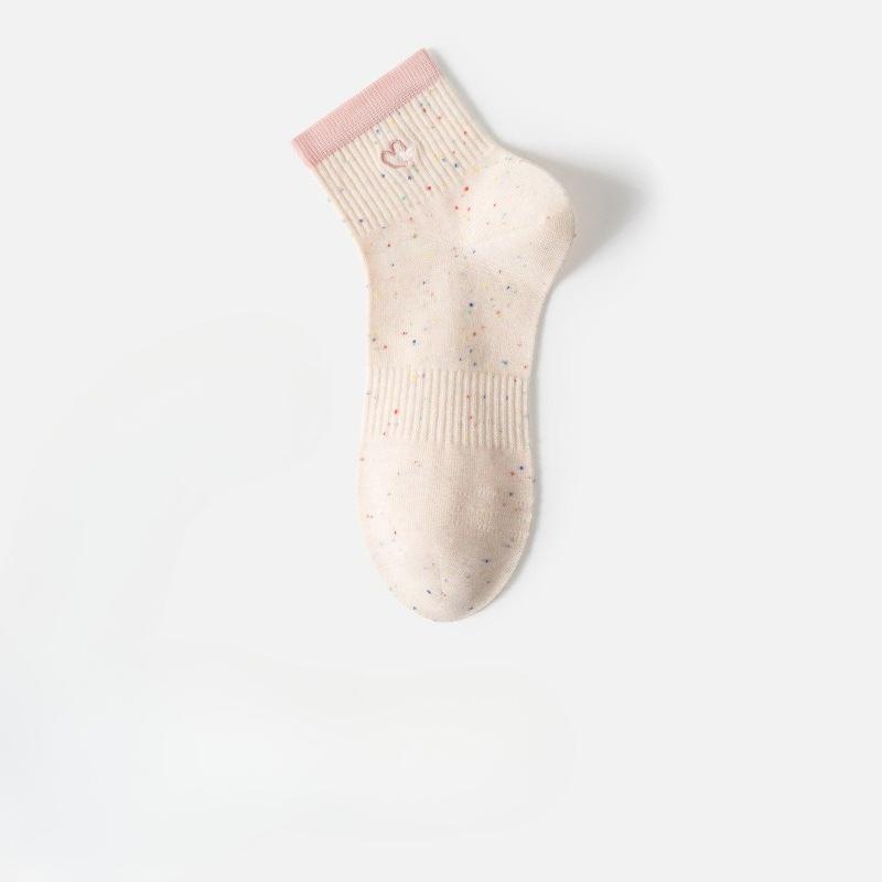 Baumwollsocken - Kinder-Ideengarn Liebesherz Sommer und Frühling Reine Baumwolle Kurze Socken für Schüler Baumwolle Weiße Socken