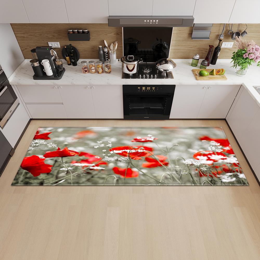 Nordic Kitchen Mat Porch Door Mat Living Room Bedroom Long Carpet Corridor Non-slip Floor Children's Carpet