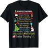 Camiseta Gráfica de Navidad de los 12 Días de Enseñanza de Educación Especial