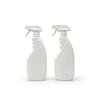 500ml 16oz HDPE Black Oval Fine Mist Spray Bottle Refillable Alcohol Disinfectant Sealed Plastic Spray Bottle with Sprayer