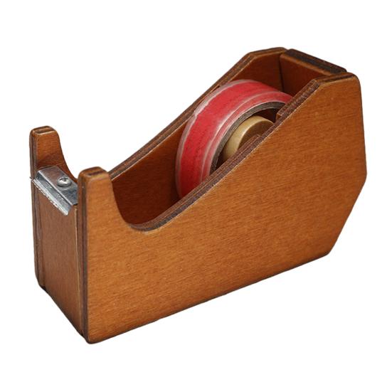 Wooden Tape Cutter Desktop Tape Dispenser Animal Shaped Squirrel Whale Design Ergonomic Easy Cut Tape Holder for Office Home School Storage