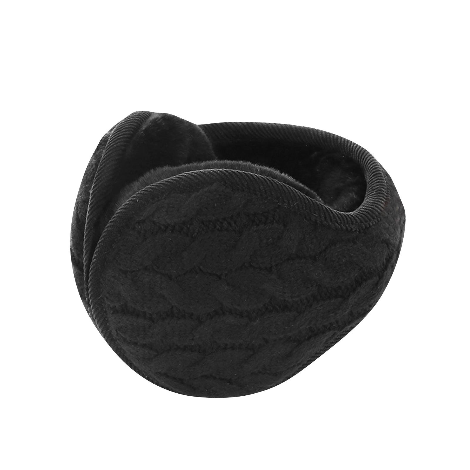 

Зимние теплые наушники для мужчин и женщин. Зимние противозамерзающие наушники. Складные наушники. One Size чёрный