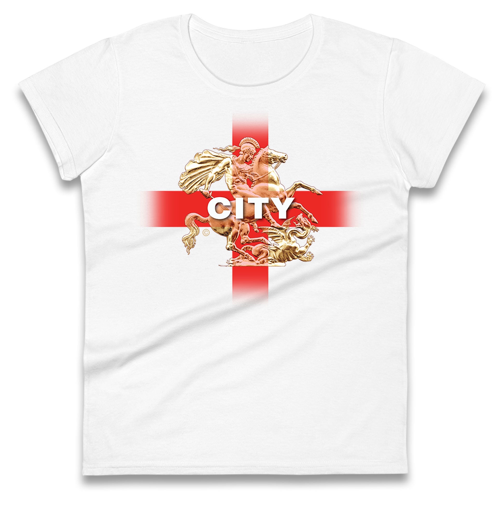 City St George & The Dragon Womens Tee T Shirt Mens Tops Unisex Top 3XL