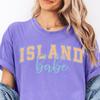 Island Babe Shirt Comfort Colors® Coastal Chic Girl Aesthetic Summer Cruise Vibes Top Hawaii Vacation Coconut Beach Party Lover Salty Surfer