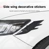 2PCS Auto Headlight Eyebrow Universal Car Lamp Cover Sticker Self-Adhesive Stripe Decal Decoration for Cars Bodys