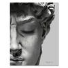 Retro Renaissance David Massivskulptur Leinwandgemälde Halbes Gesicht Porträt Druck Poster Kunstbilder für Zimmerwanddekoration
