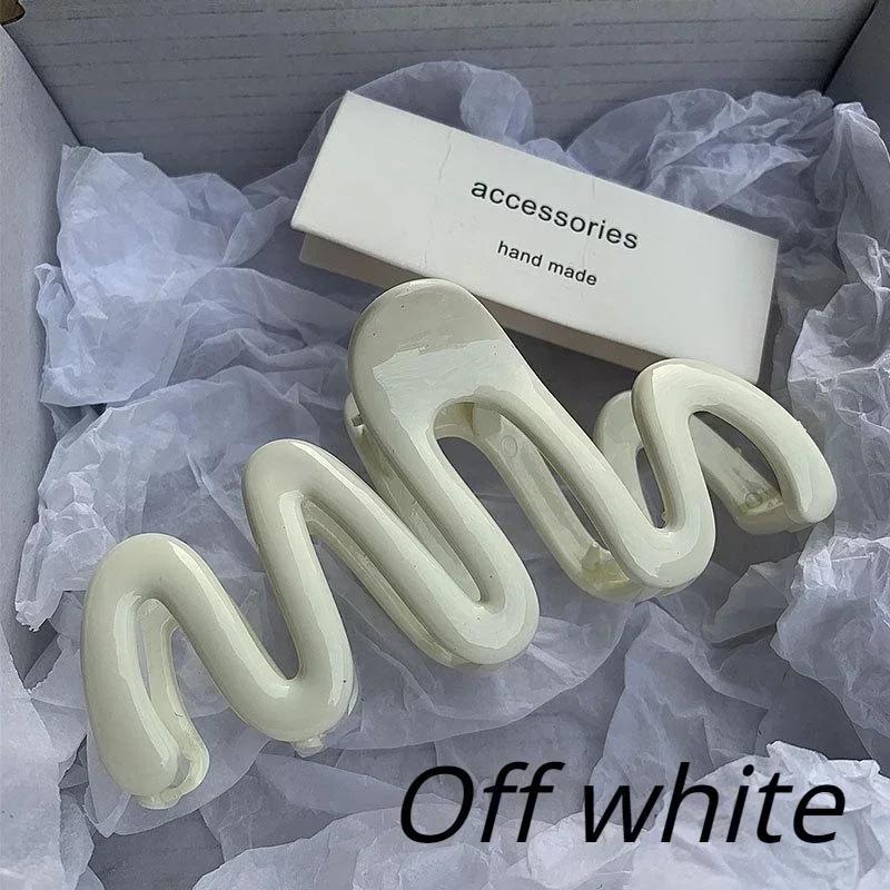 1Pc Pretty Jelly Wave Hair Claw Hairpin Ladies Fashion Temperament Women's Korean Sweet Simple Irregular Elegant Headwear Gifts