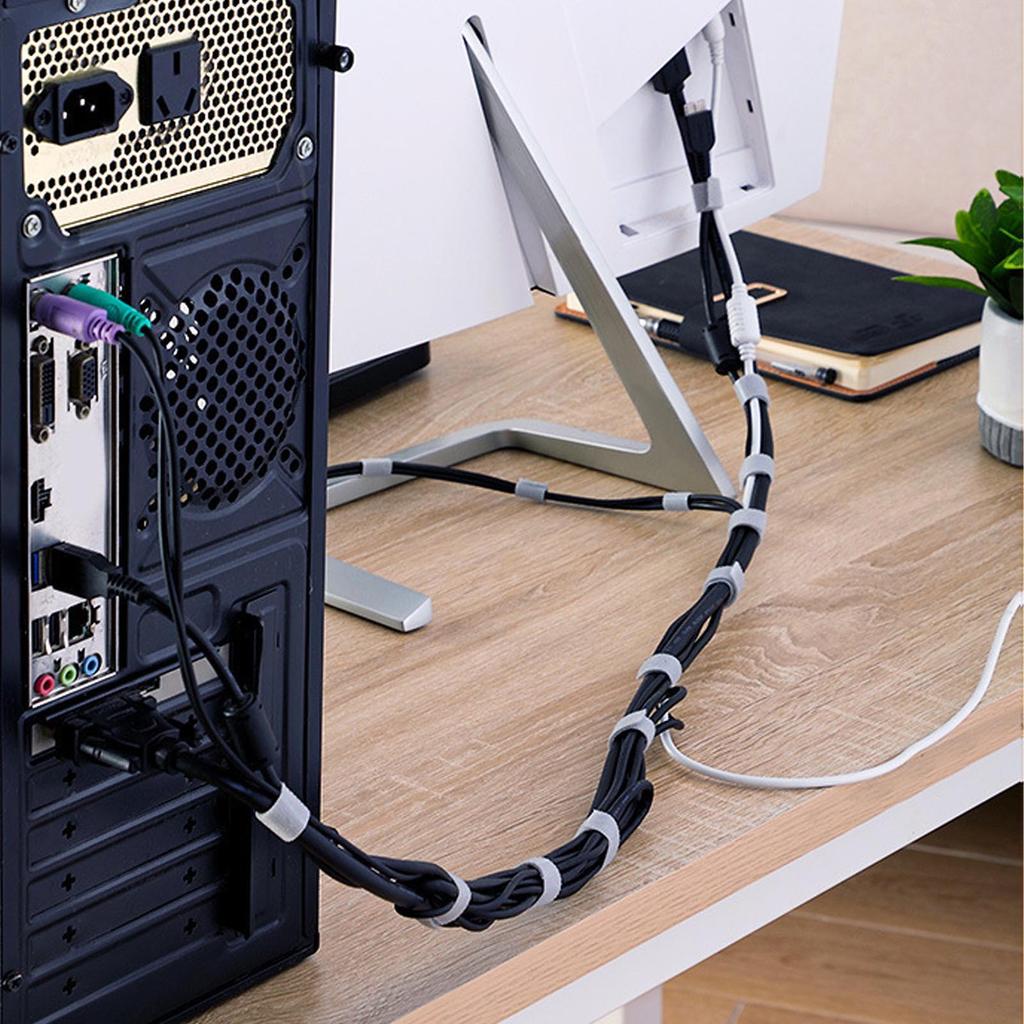 Klettbandrolle Starke Fixierung Multifunktional Tragbar Klettband Kabelbinder Selbsthaftend