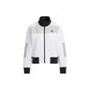 Adidas Jackets Women's White Stand Collar Moderate HM7089