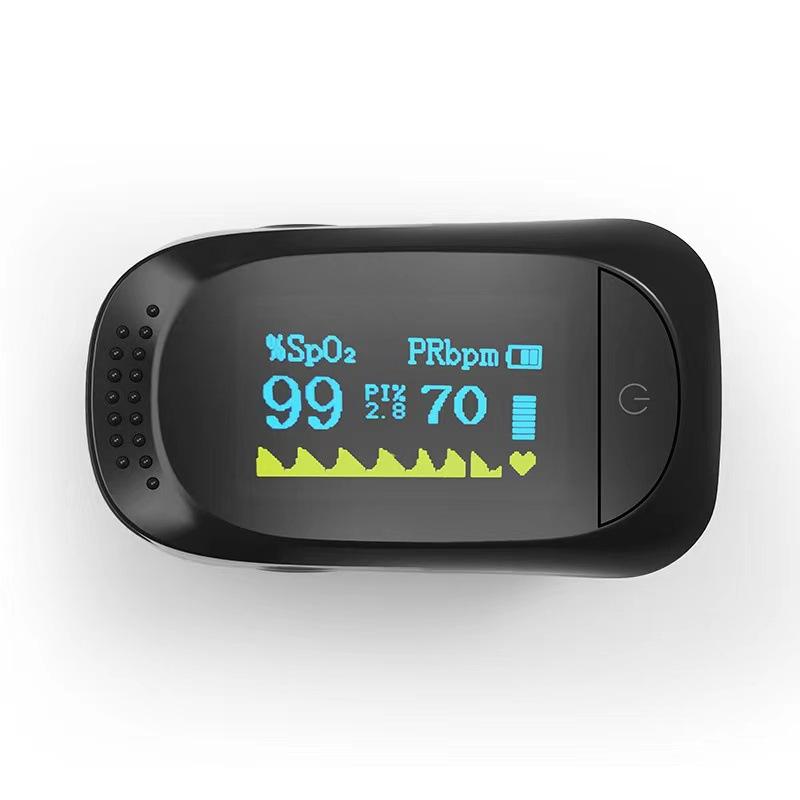 OLED Display Blood Oxygen Monitor - Portable Design & Heart Rate Sync Detection