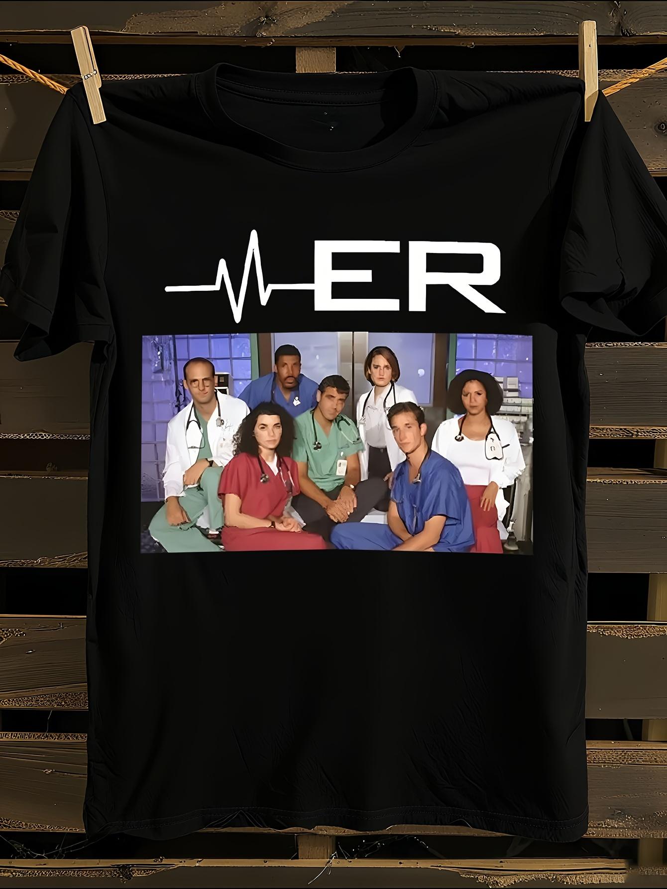 ER TV Show Medical Theme Graphic T-shirt XL