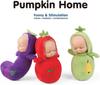 eDollable 10 Cm Small Dolls Playset Includes 6 Soft Mini Dolls and a Storage Bag, Realistic Looking Small Baby Dolls Set for Toddlers