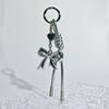 Creative Bow, Heart-Shaped Woven Rope, Bag Decoration Pendant, Keychain Accessory