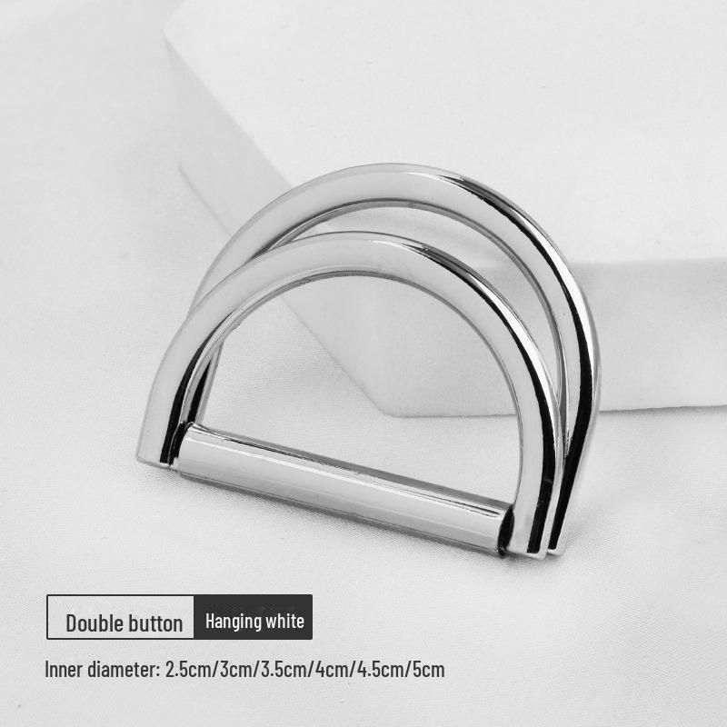 Adjustable Metal D-Ring Belt Buckle for Coats and Dresses