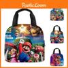 3d New Super Mario Lunch Bag For Kids, Portable And Stylish, Purple/blue/green Colors