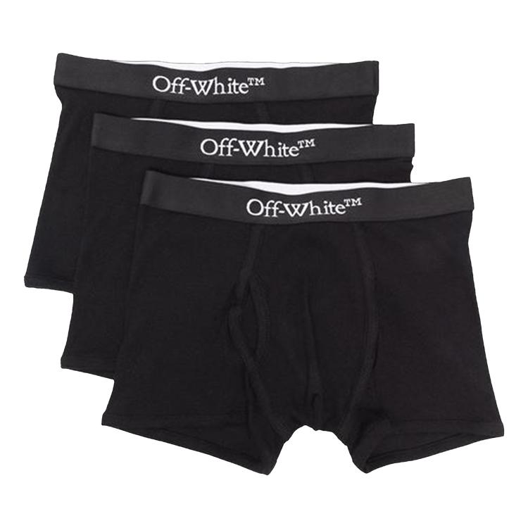 

Off-White Боксеры (3 шт.) Черные/белые мужские низы OMUA001F21FAB0011001 S