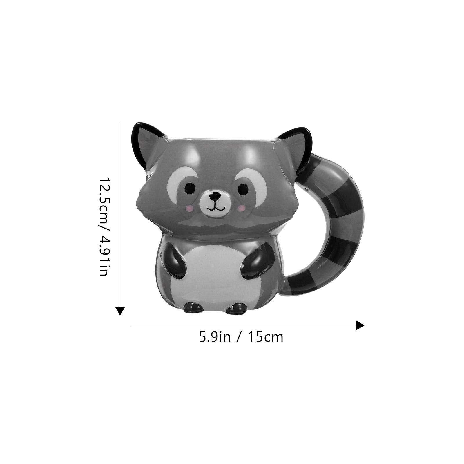 

Raccoon Ceramic Coffee Mug Tea Cup Water Drink Container Kitchen Dining Bar Mugs Home Office Cafe Restaurant Drinking Mug Gifts