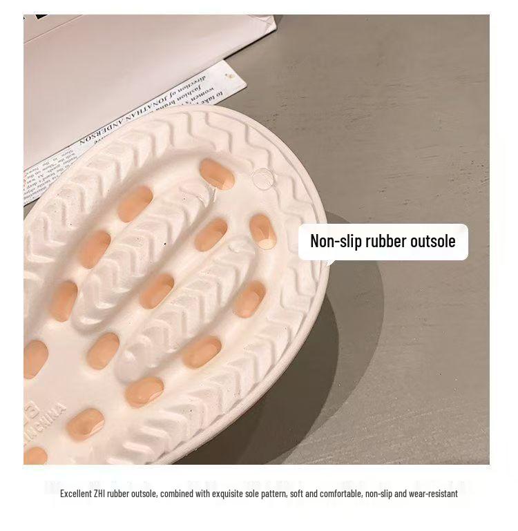 EVA Thick-Soled Cute Cartoon Kitten Clip-Toe Women's Flip-Flops - Summer Outdoor Height-Increasing Sandals