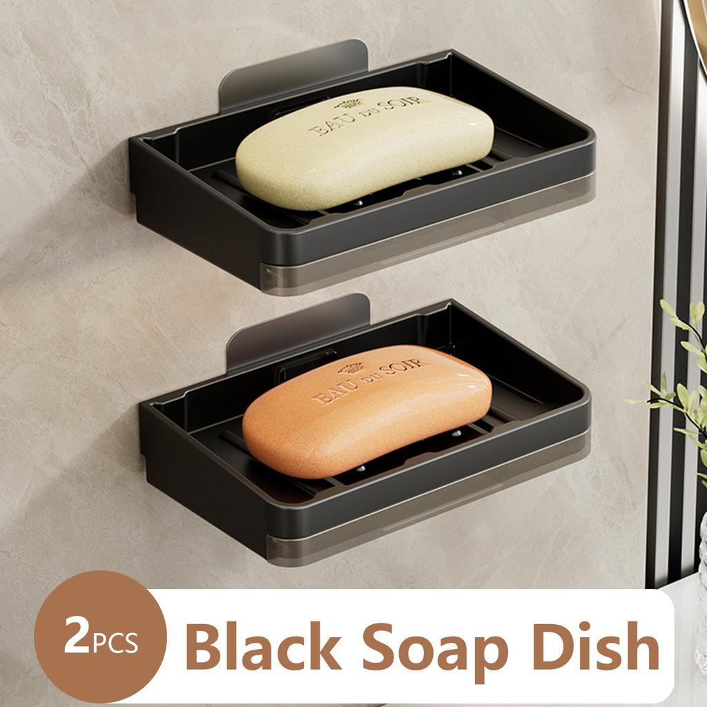 Storage Rack Wall Soap Dish for Bathroom Case Soap Box Dish Storage Plate Drain Soap Box Soap Holder Bathroom Accessories