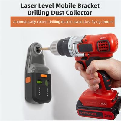 3 In 1 Electric Drilling Dust Collector Wall Electric Suction Vacuum Drill Dust Cleaning Tools  Laser Drilling Tool  Laser Level