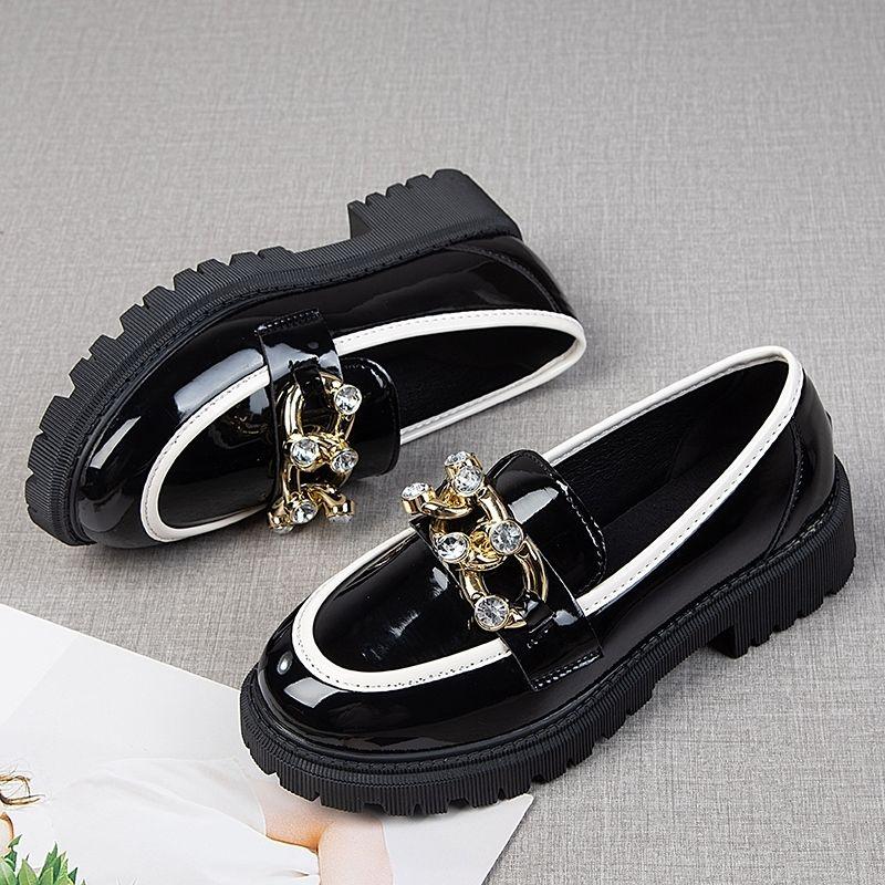 Fashion Ladies Pumps Round Toe Rhinestone with Medium Heels White Women's Loafers Shoes Discount Summer 2025 Wholesale Vacation Lastest