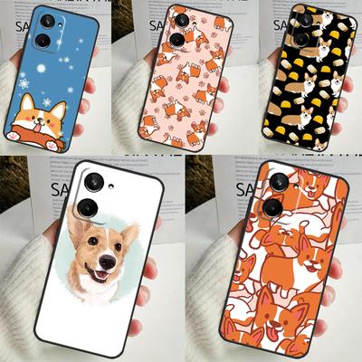 Chien Corgi Dessin Animé Pour Realme 12 Pro Plus 11 10 9 C67 C55 C53 C35 C33 C30 C25s C21Y C15 GT3 GT5 GT Neo 5 Coque