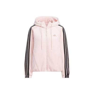 FW25 Story Velours Warm Logo Drie Strepen Met Capuchon Lange Mouwen Jas Dames Jas KB7605