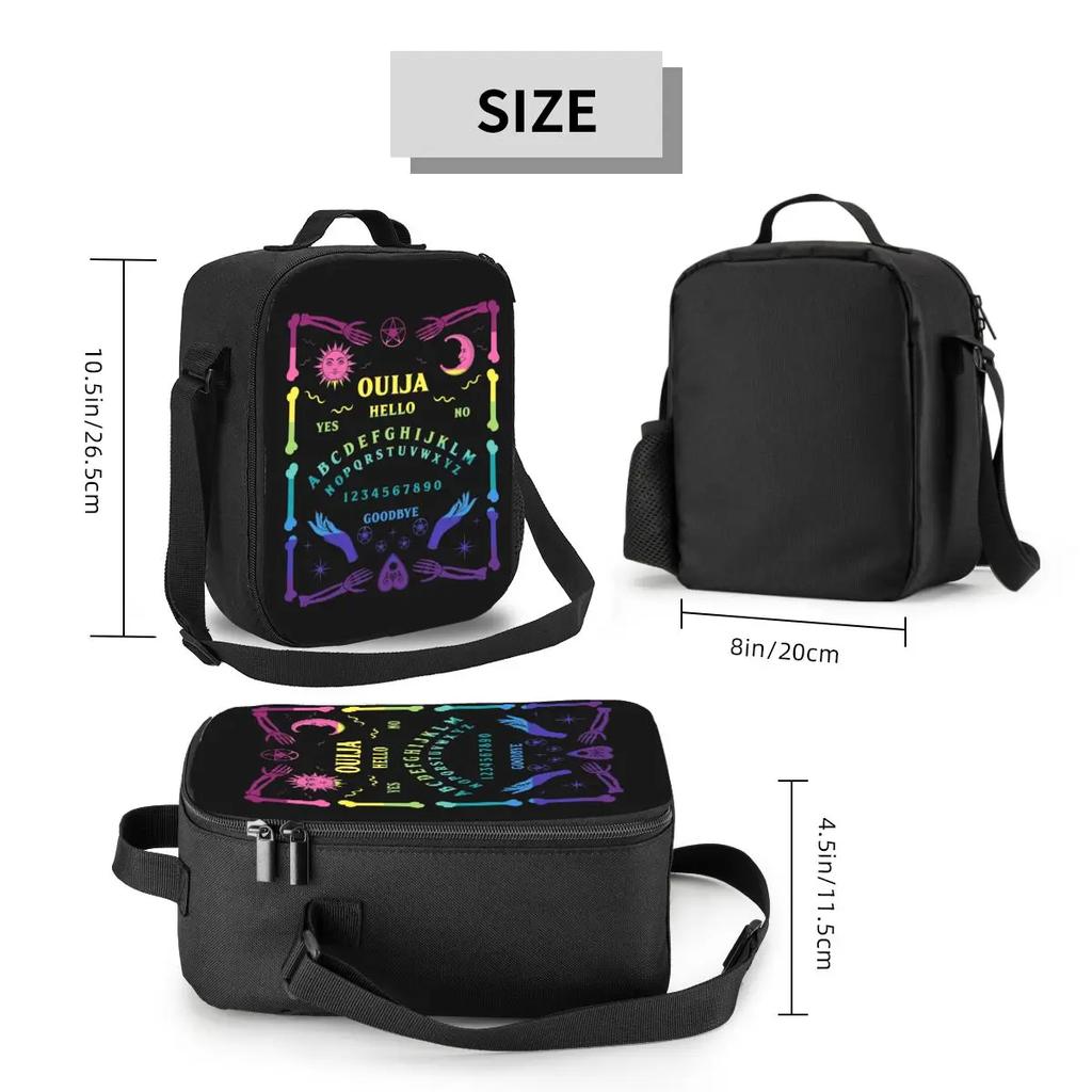 Rainbow Insulated Lunch Bag for Women Occult  Cooler Thermal Lunch Box Office Picnic Travel