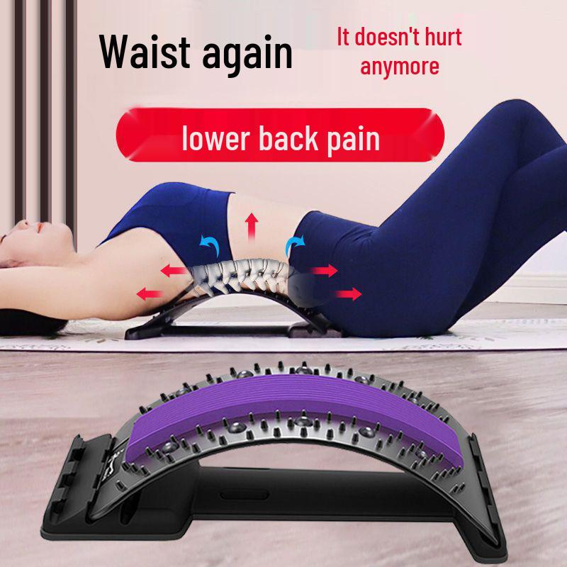 Lumbar Soother: Back Stretcher & Cervical Spine Massager with Waist Support