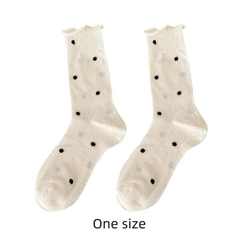 Breathable Women Socks Hollow Out Long Socks Fashion Mid Tube Socks  Summer