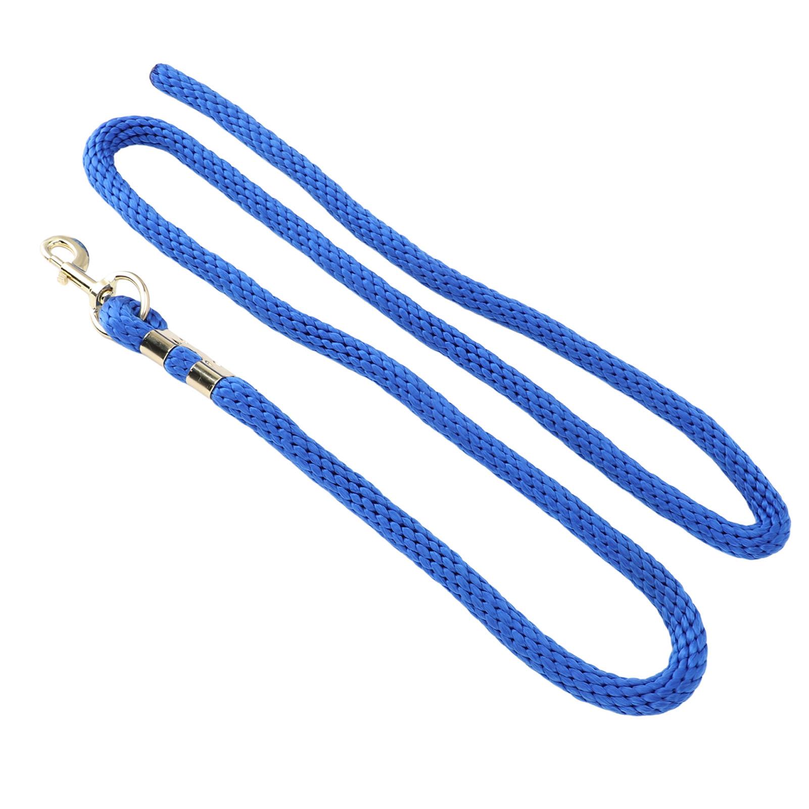 2 м Веревка для корды для лошади, не рвущаяся, с нескользящей рукояткой, веревка для тренировки лошади с крюком для прогулок