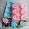 HUAHUA21.3CM*19.5CM*3CM Food Grade Silicone Soap Mold, 6-Cavity Honey Bee Design for Natural Soap, Easy Release DIY Craft Mould