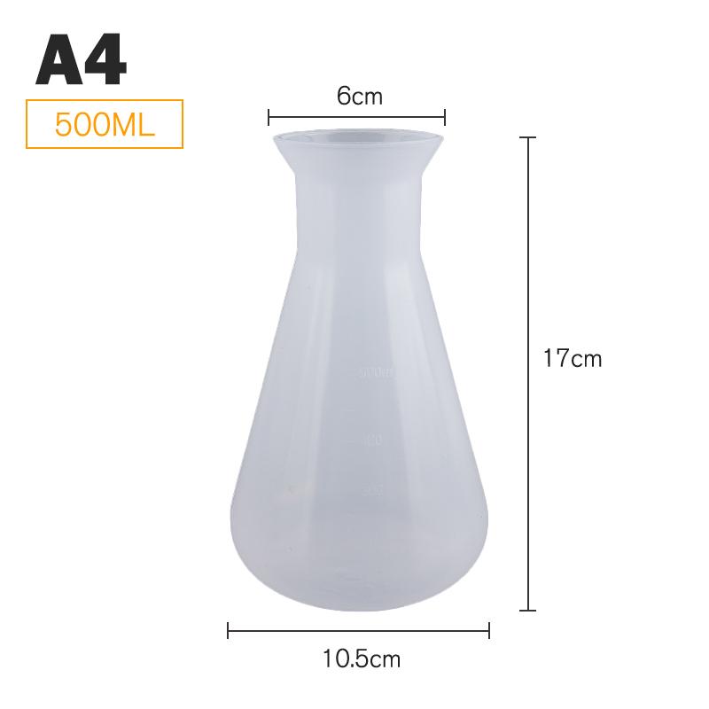 Buy Plastic Conical Flask Erlenmeyer Flask Chemistry Biological Laboratory Equipment at
