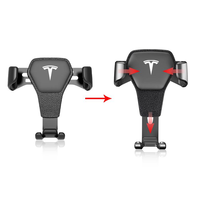 Car Phone Holder Vent Bracket GPS Navigation Mobile Car Styling For Tesla Model 3 Model X Y Style Roadster Auto Accessories