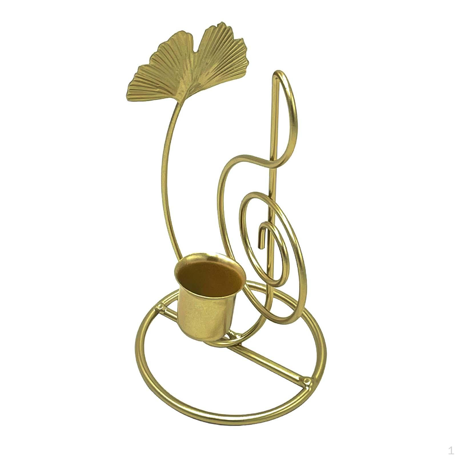 

Подсвечник канделябр в форме листа гинкго рождественский подсвечник для украшения камина