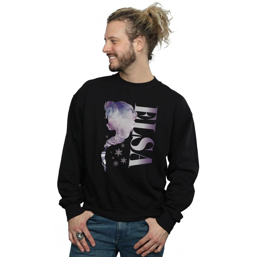 Disney Mens Frozen Ice Kingdom Silhouette Sweatshirt