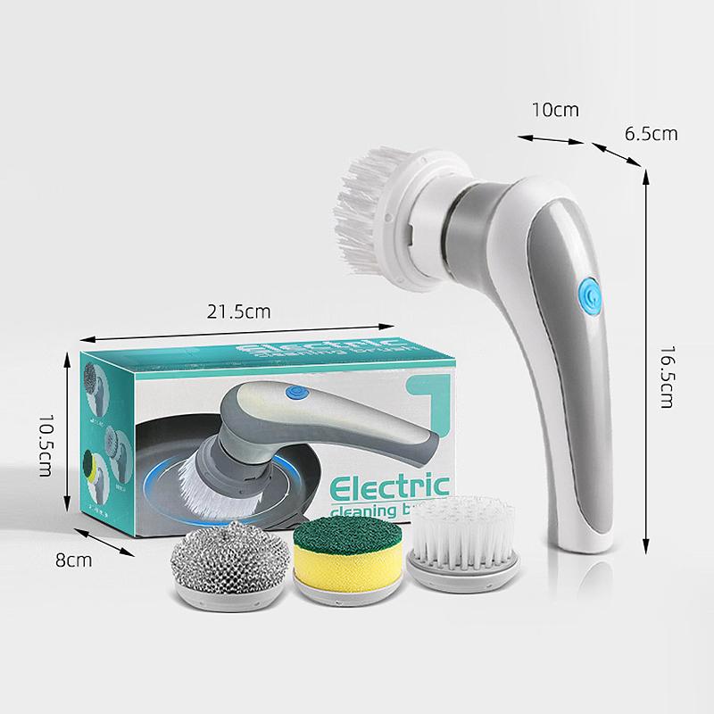 

Маленькая перезаряжаемая вращающаяся скрубберная кухонная раковина 3 в 1 многофункциональная ручная электрическая щетка для чистки