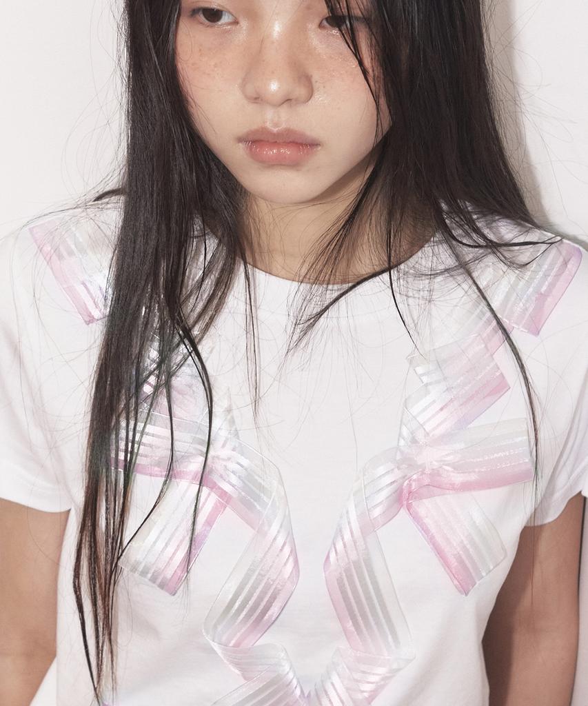 Yeongmailweeo Ribbon T-Shirt (Pink)